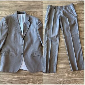 Rockin' Sartorial Matching Suit Jacket and Pants in Charcoal